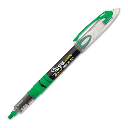 Sanford Sharpie Accent Liquid Pen Style Highlighter, Fluorescent Green Ink 24426